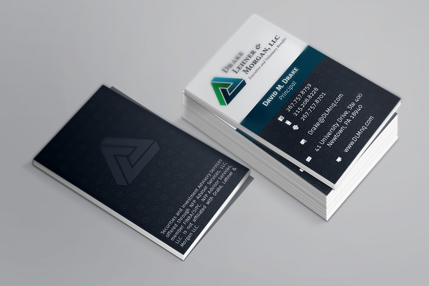 Drake, Lehner & Morgan, LLC Business Cards