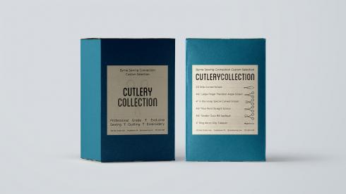 Cutlery Collection package design for Byrne Sewing Connection