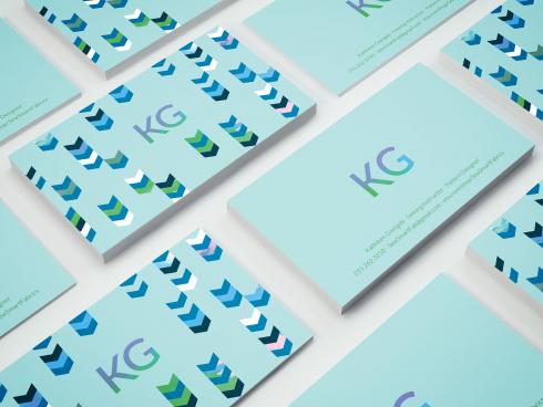 Business cards for Kathleen Gastgeb