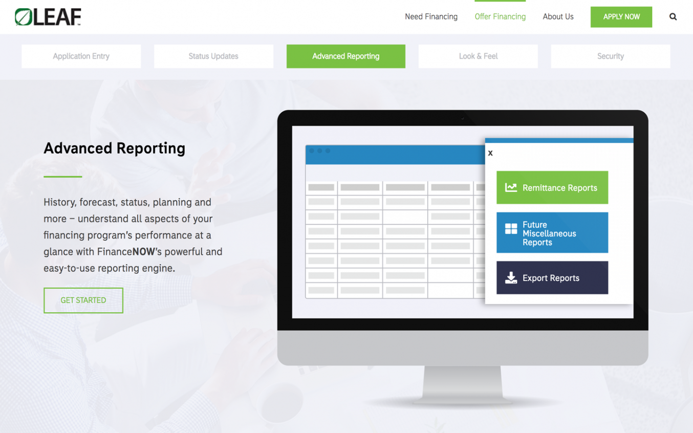 FinanceNow Landing Page Thumbnail